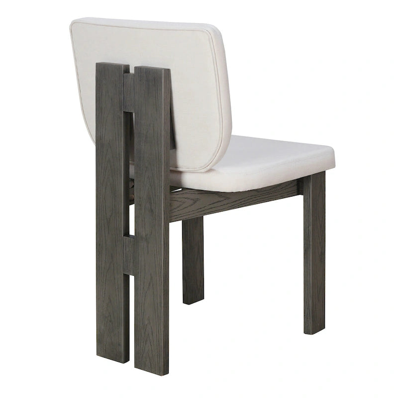 7-Piece Transitional Wooden Dining Set with Rectangular Table & 6 Chairs