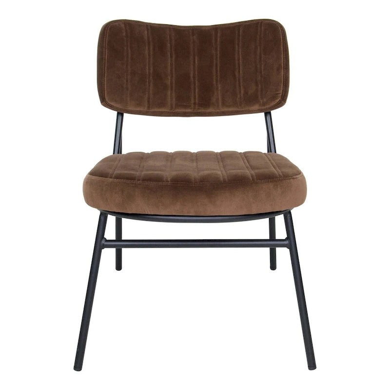 Set of 2 Velvet Accent Chairs with Velvet Upholstery & Sturdy Metal Frame for Home Office Lounge Living Room