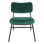 Set of 2 Velvet Accent Chairs with Velvet Upholstery & Sturdy Metal Frame for Home Office Lounge Living Room
