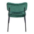Set of 2 Velvet Accent Chairs with Velvet Upholstery & Sturdy Metal Frame for Home Office Lounge Living Room