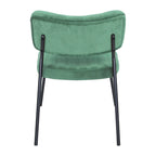 Set of 2 Velvet Accent Chairs with Velvet Upholstery & Sturdy Metal Frame for Home Office Lounge Living Room