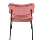 Set of 2 Velvet Accent Chairs with Velvet Upholstery & Sturdy Metal Frame for Home Office Lounge Living Room