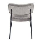 Set of 2 Velvet Accent Chairs with Velvet Upholstery & Sturdy Metal Frame for Home Office Lounge Living Room