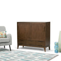 SOLID HARDWOOD 48 inch Wide Mid Century Modern Medium Storage Cabinet - 48w x 17d x 42 h