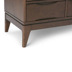 SOLID HARDWOOD 48 inch Wide Mid Century Modern Medium Storage Cabinet - 48w x 17d x 42 h