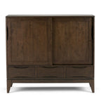 SOLID HARDWOOD 48 inch Wide Mid Century Modern Medium Storage Cabinet - 48w x 17d x 42 h