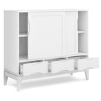 SOLID HARDWOOD 48 inch Wide Mid Century Modern Medium Storage Cabinet - 48w x 17d x 42 h