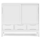 SOLID HARDWOOD 48 inch Wide Mid Century Modern Medium Storage Cabinet - 48w x 17d x 42 h