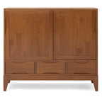 SOLID HARDWOOD 48 inch Wide Mid Century Modern Medium Storage Cabinet - 48w x 17d x 42 h