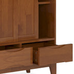 SOLID HARDWOOD 48 inch Wide Mid Century Modern Medium Storage Cabinet - 48w x 17d x 42 h