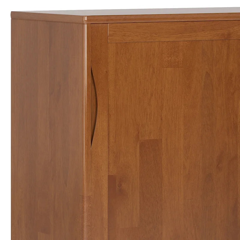 SOLID HARDWOOD 48 inch Wide Mid Century Modern Medium Storage Cabinet - 48w x 17d x 42 h