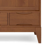 SOLID HARDWOOD 48 inch Wide Mid Century Modern Medium Storage Cabinet - 48w x 17d x 42 h