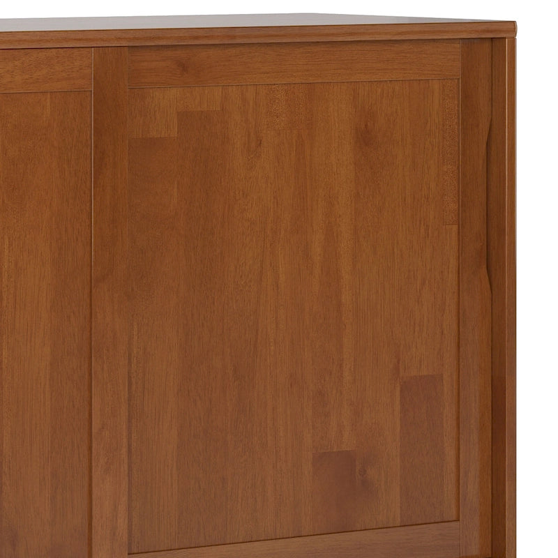 SOLID HARDWOOD 48 inch Wide Mid Century Modern Medium Storage Cabinet - 48w x 17d x 42 h