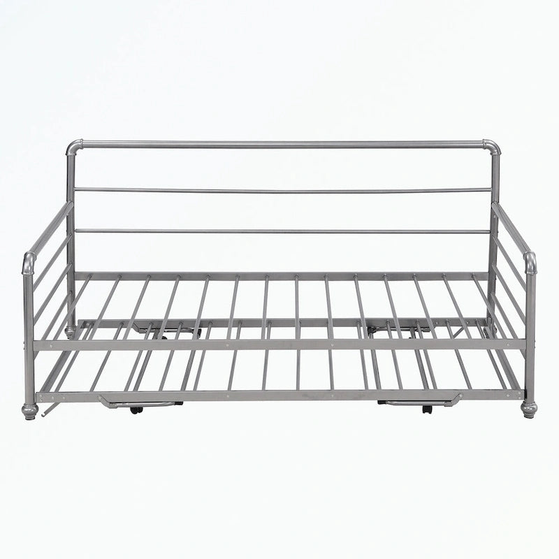 Twin Size Daybed with Adjustable Trundle