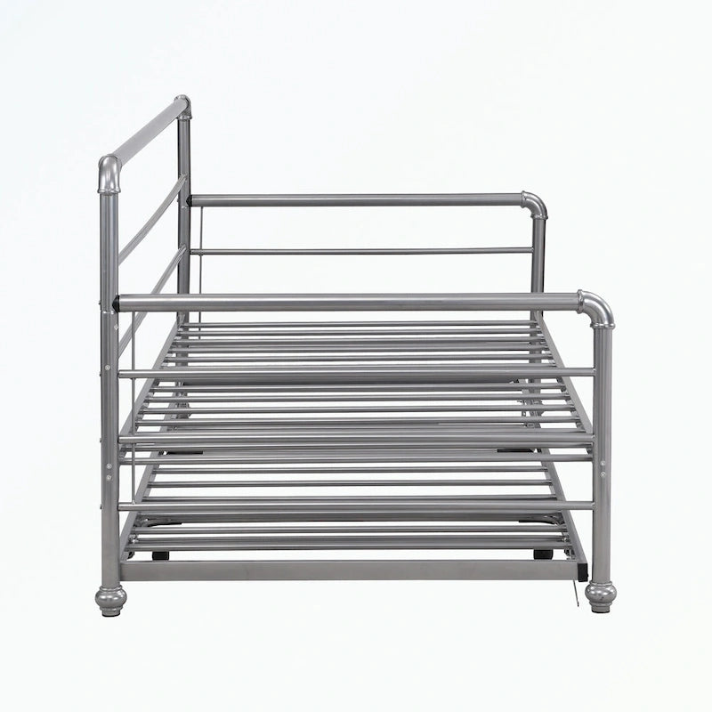 Twin Size Daybed with Adjustable Trundle