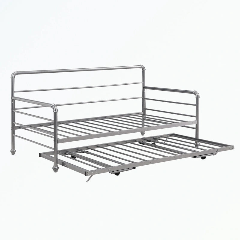 Twin Size Daybed with Adjustable Trundle