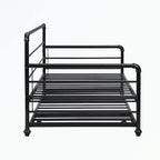 Twin Size Daybed with Adjustable Trundle
