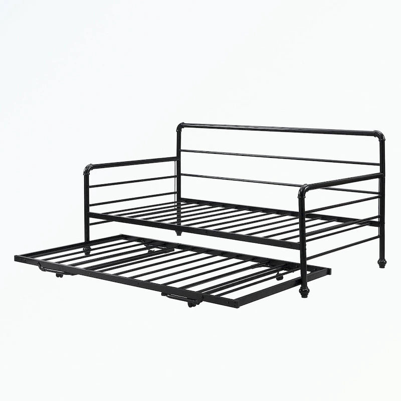 Twin Size Daybed with Adjustable Trundle