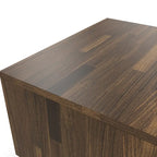 Modern Light Hickory 47-inch Two-tone 3-shelf Coffee Table