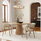 Cove Curved Back Upholstered Chairs, (Set of 2)