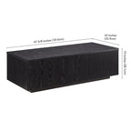 48 Wide Rectangular Coffee Table - 47.5 Wide