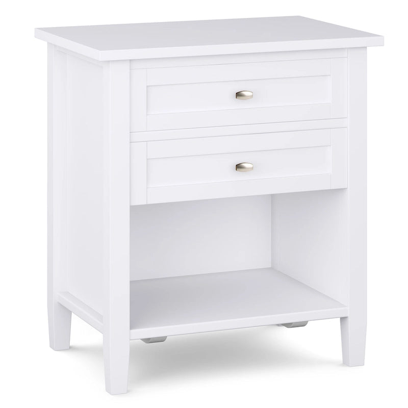 24 inch Wide Transitional Bedside Nightstand Table - 24 Inches wide