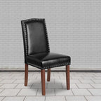 Parsons Chair with Silver Nailhead Trim (Set of 2)