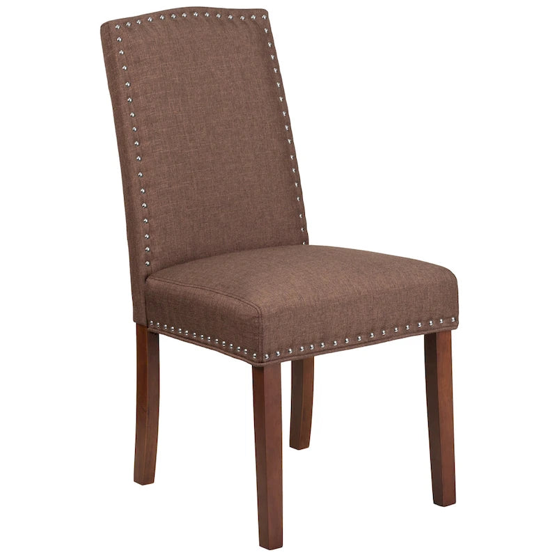 Parsons Chair with Silver Nailhead Trim (Set of 2)