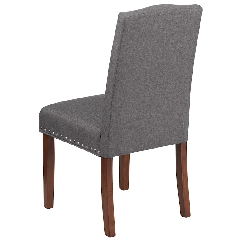 Parsons Chair with Silver Nailhead Trim (Set of 2)