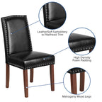 Parsons Chair with Silver Nailhead Trim (Set of 2)
