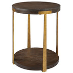 Round Wood Side Table - 19 W X 24 H X 19 D (in)