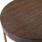 Round Wood Side Table - 19 W X 24 H X 19 D (in)