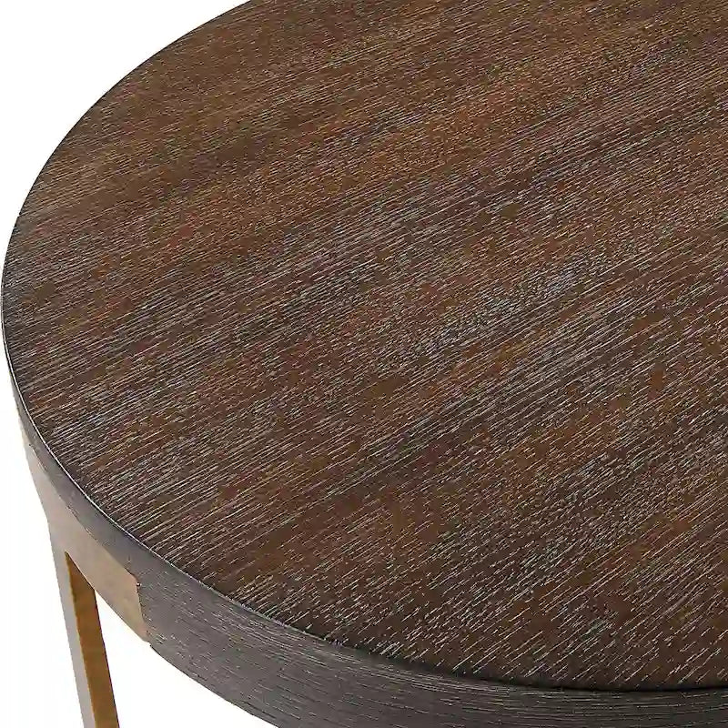 Round Wood Side Table - 19 W X 24 H X 19 D (in)
