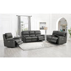 Zero Gravity Power Recline and Headrest Top Grain Leather Sofa, Loveseat and Recliner