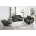Zero Gravity Power Recline and Headrest Top Grain Leather Sofa, Loveseat and Recliner