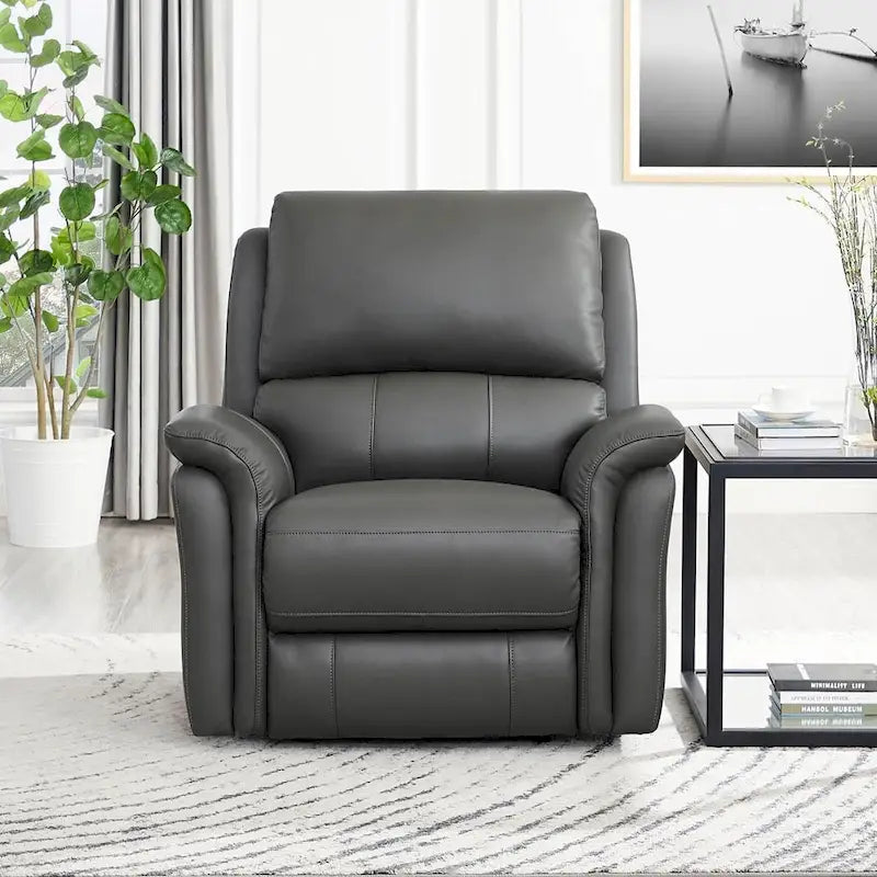 Zero Gravity Power Recline and Headrest Top Grain Leather Sofa, Loveseat and Recliner