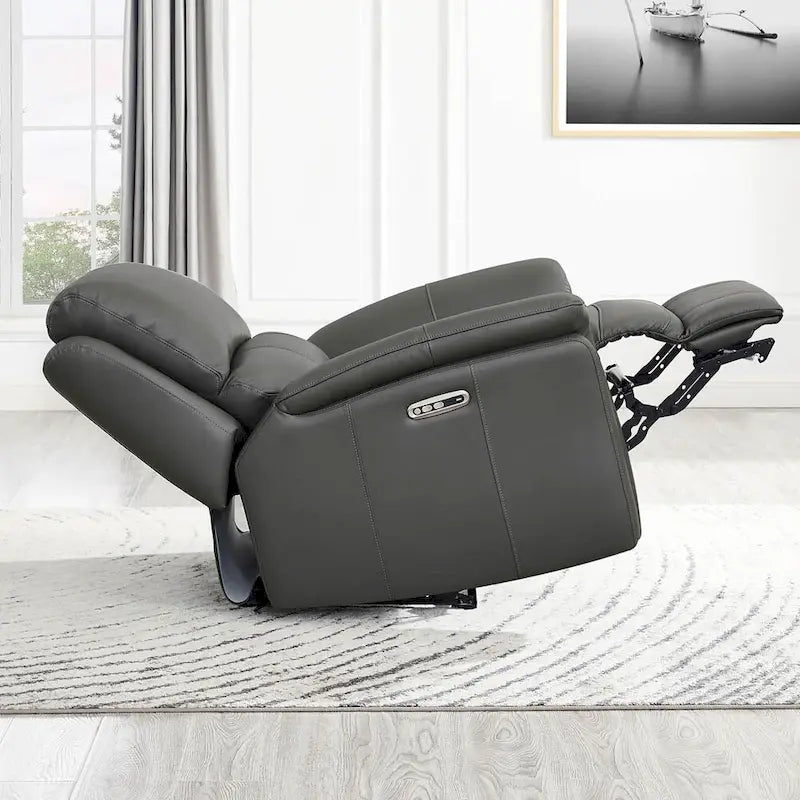 Zero Gravity Power Recline and Headrest Top Grain Leather Sofa, Loveseat and Recliner