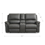 Zero Gravity Power Recline and Headrest Top Grain Leather Sofa, Loveseat and Recliner