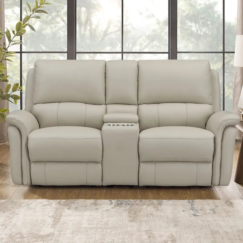 Zero Gravity Power Recline and Headrest Top Grain Leather Sofa, Loveseat and Recliner