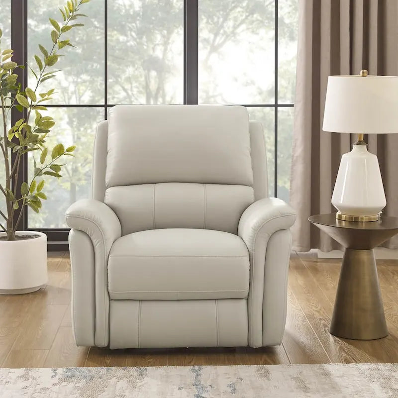 Zero Gravity Power Recline and Headrest Top Grain Leather Sofa, Loveseat and Recliner