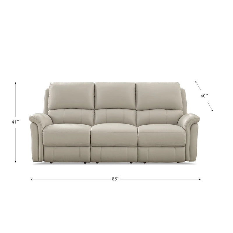 Zero Gravity Power Recline and Headrest Top Grain Leather Sofa, Loveseat and Recliner