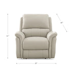 Zero Gravity Power Recline and Headrest Top Grain Leather Sofa, Loveseat and Recliner