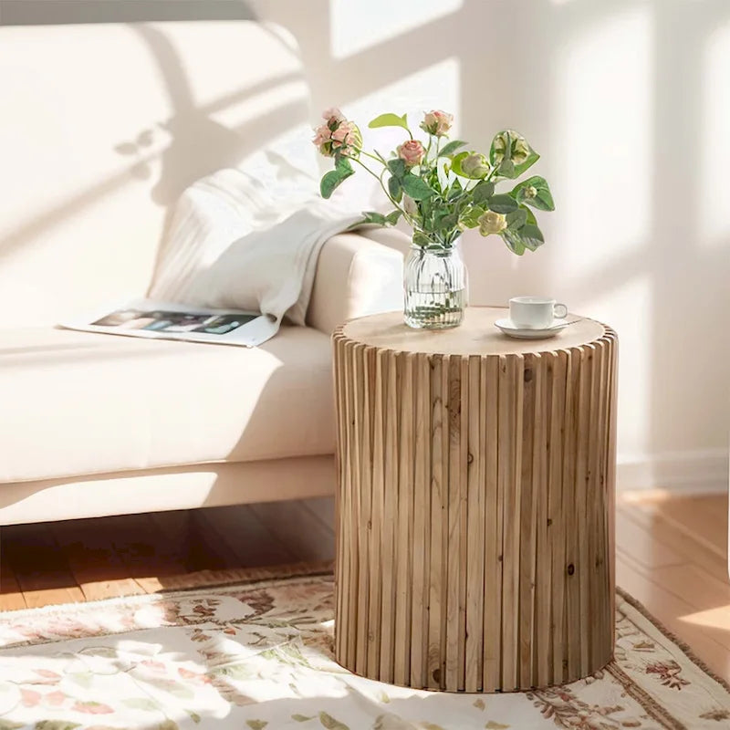 Retro Fashion Style Cylindrical Coffee Table