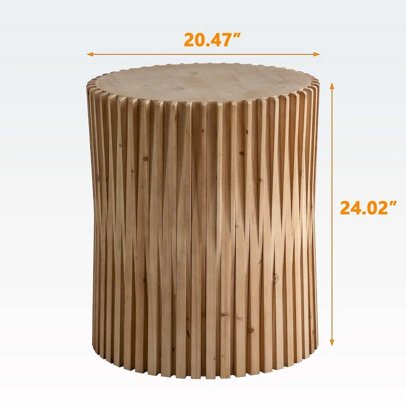 Retro Fashion Style Cylindrical Coffee Table