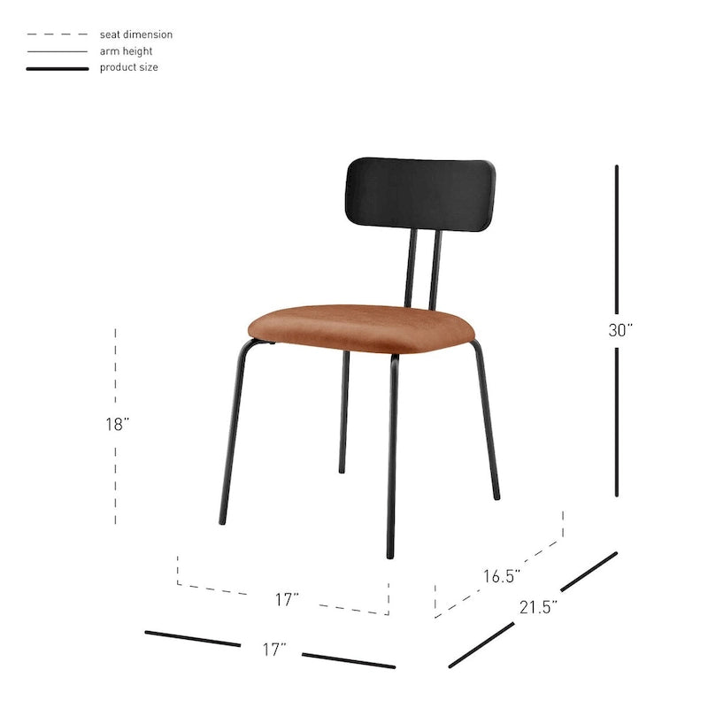 PU Dining Side Chair, (Set of 4)
