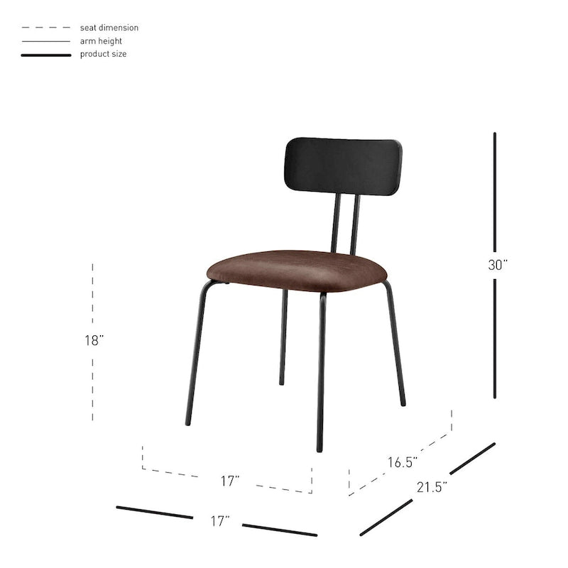 PU Dining Side Chair, (Set of 4)
