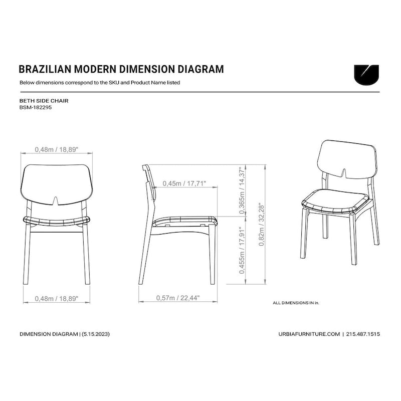 Modern Brazilian - Beth - Side Chair