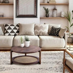 GARAM Walnut and Cane Coffee Table