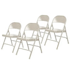 Metal Round-Backed Folding Chair, Pack of 4
