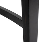 Farmhouse 5-Piece Black Wooden Dining Set
